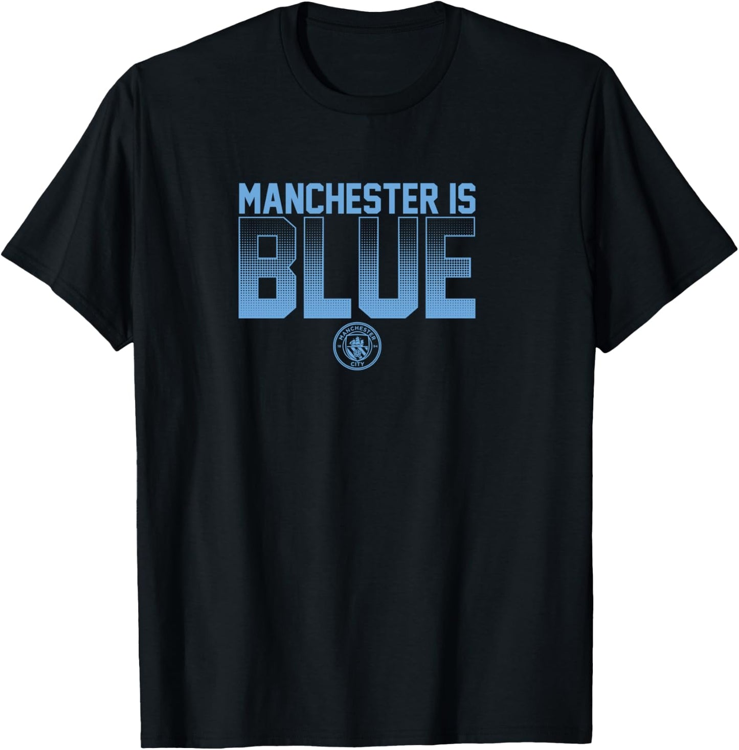 Manchester is Blue - Manchester City T-Shirt - T-Shirt | Black