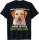 Labrador Retriever Yellow Lab Professional Human Trainer T-Shirt - T-Shirt | Black