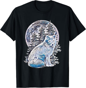 Arctic Ice Fox T-Shirt - T-Shirt | Black
