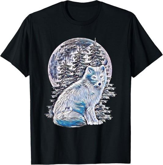 Arctic Ice Fox T-Shirt - T-Shirt | Black