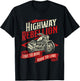 Highway Rebellion - Racing Motorcycling Rider Biker Riding T-Shirt - T-Shirt | Black