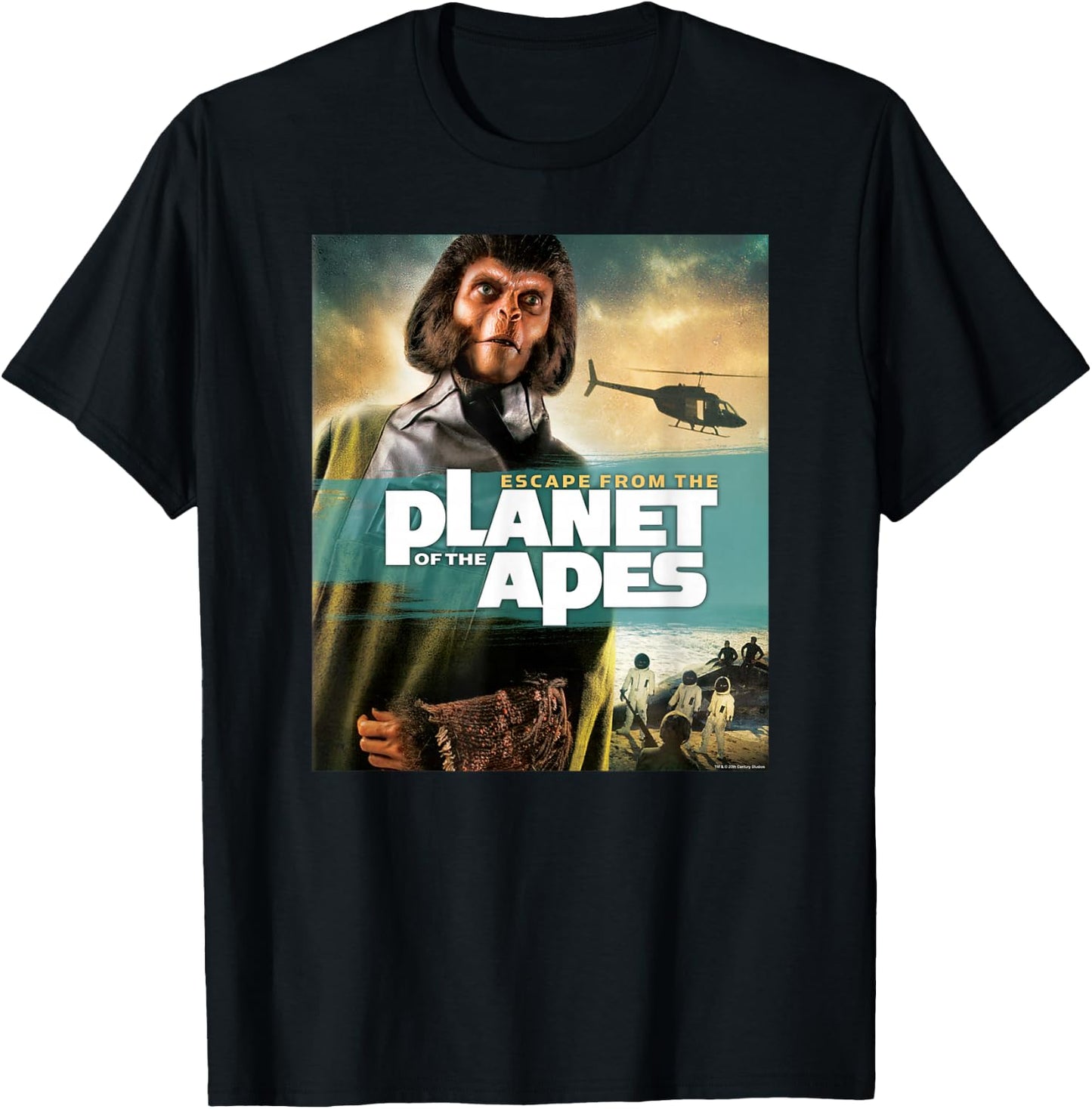 Escape from the Planet of the Apes 1971 Dr Zira Movie Poster T-Shirt - T-Shirt | Black