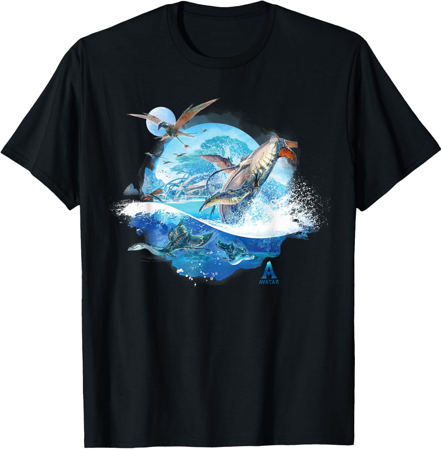 Avatar: The Way of Water Creatures of Sea and Sky T-Shirt - T-Shirt | Black