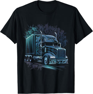 Truck Driver 18 Wheel Trucker T-Shirt - T-Shirt | Black