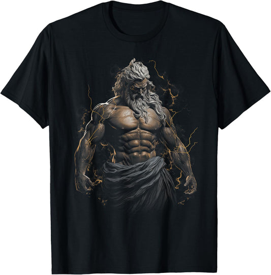 Greek Zeus Mythology T-Shirt - T-Shirt | Black