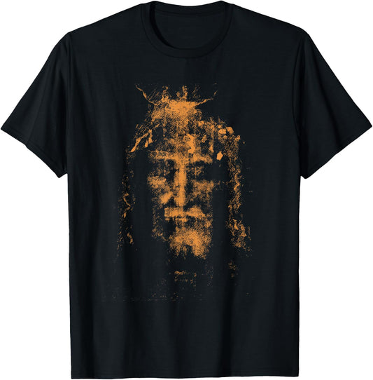 Vintage The Shroud Of Turin Holy Face Of Jesus T-Shirt - T-Shirt | Black