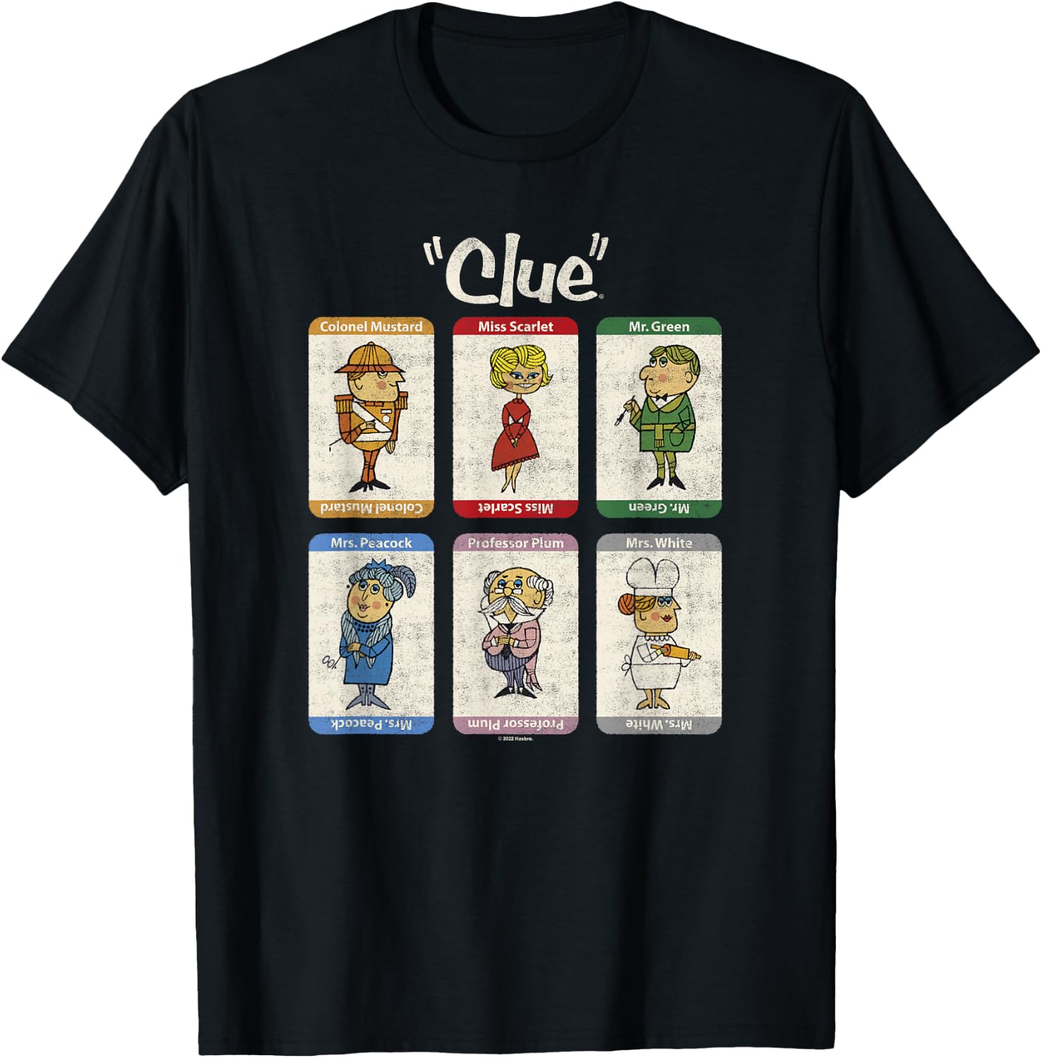 Clue Retro Character Box Up T-Shirt - T-Shirt | Black