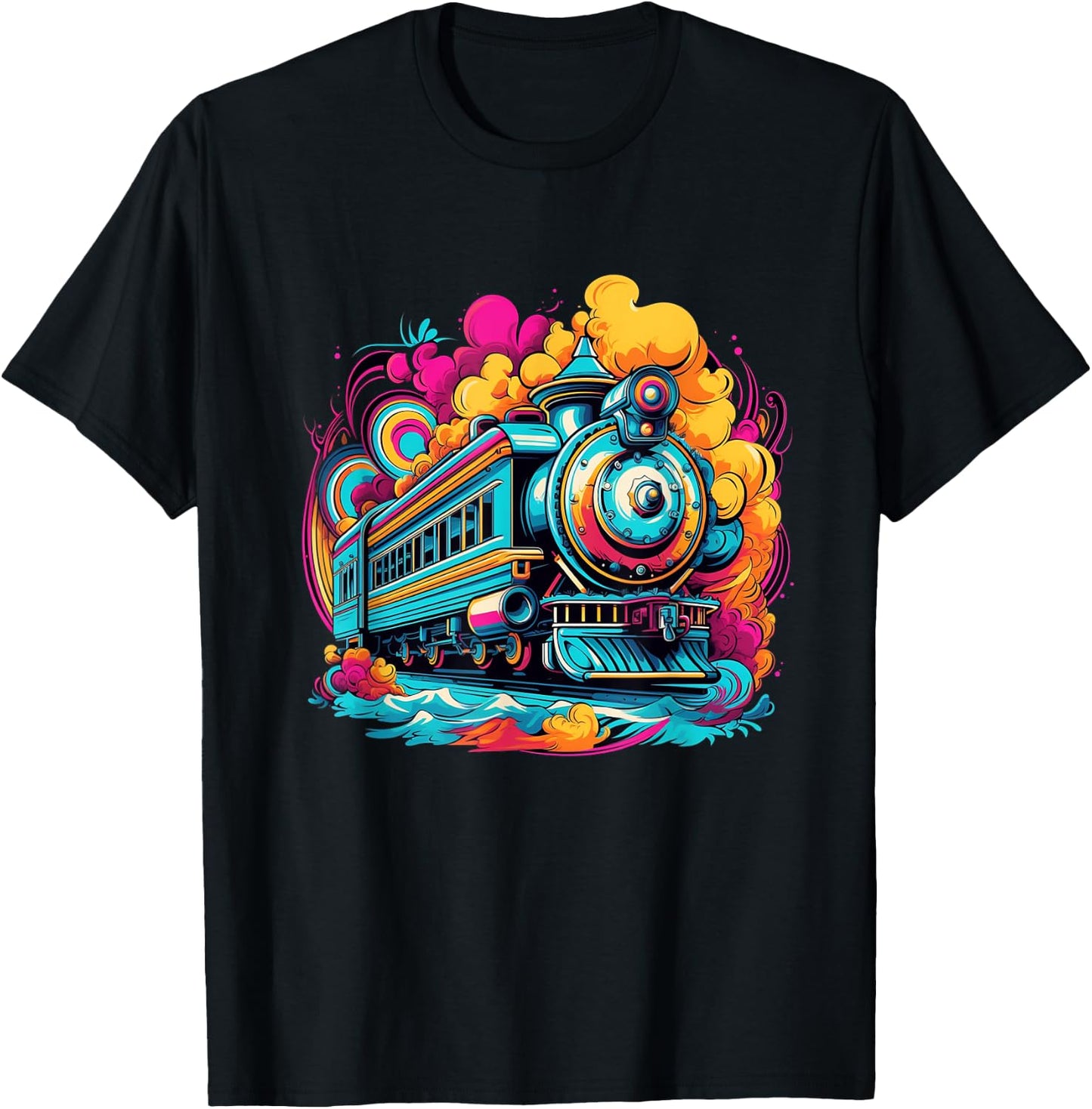 Train Locomotive & Model Railroad Trains T-Shirt - T-Shirt | Black