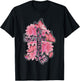 Faith Pink Ribbon Butterflies Breast Cancer Awareness Women T-Shirt - T-Shirt | Black