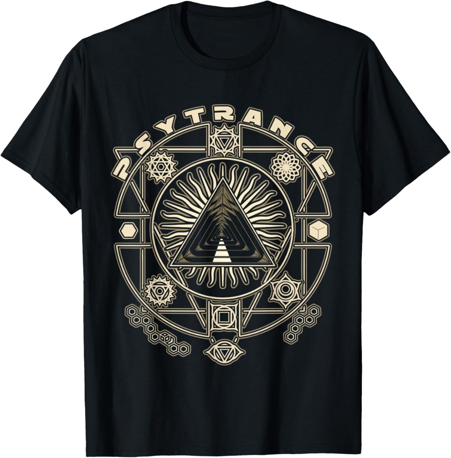 Psytrance Goa Psy Techno Rave Raver Festival T-Shirt - T-Shirt | Black