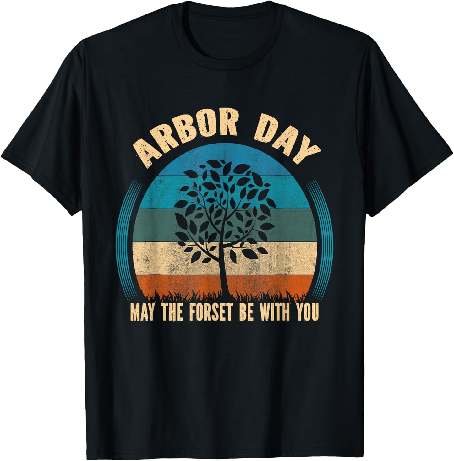 Plant Trees Tree Hugger Earth Day Arbor Day T-Shirt - T-Shirt | Black