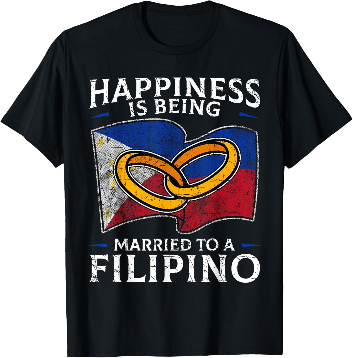 Philippine Marriage Filipino Heritage Culture Wedded Married T-Shirt - T-Shirt | Black