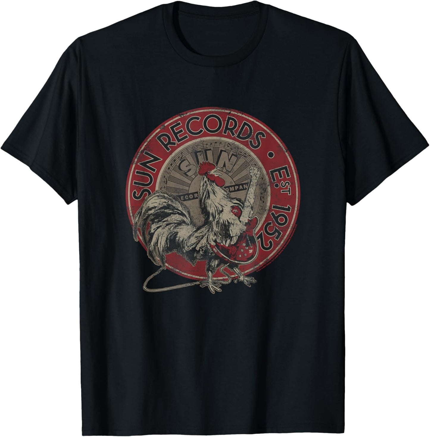 Sun Records Rooster EST 1952 T-Shirt - T-Shirt | Black