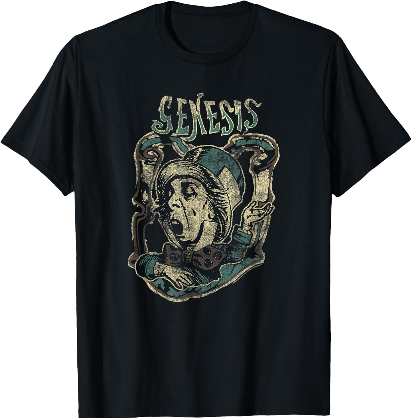 Genesis Mad Hatter Distressed T-Shirt - T-Shirt | Black