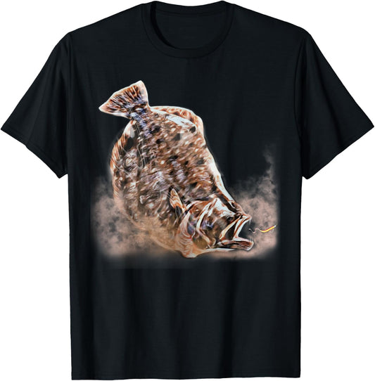 Flounder Fishing Shirt & Gear , Women & Kids Flounder T-Shirt - T-Shirt | Black