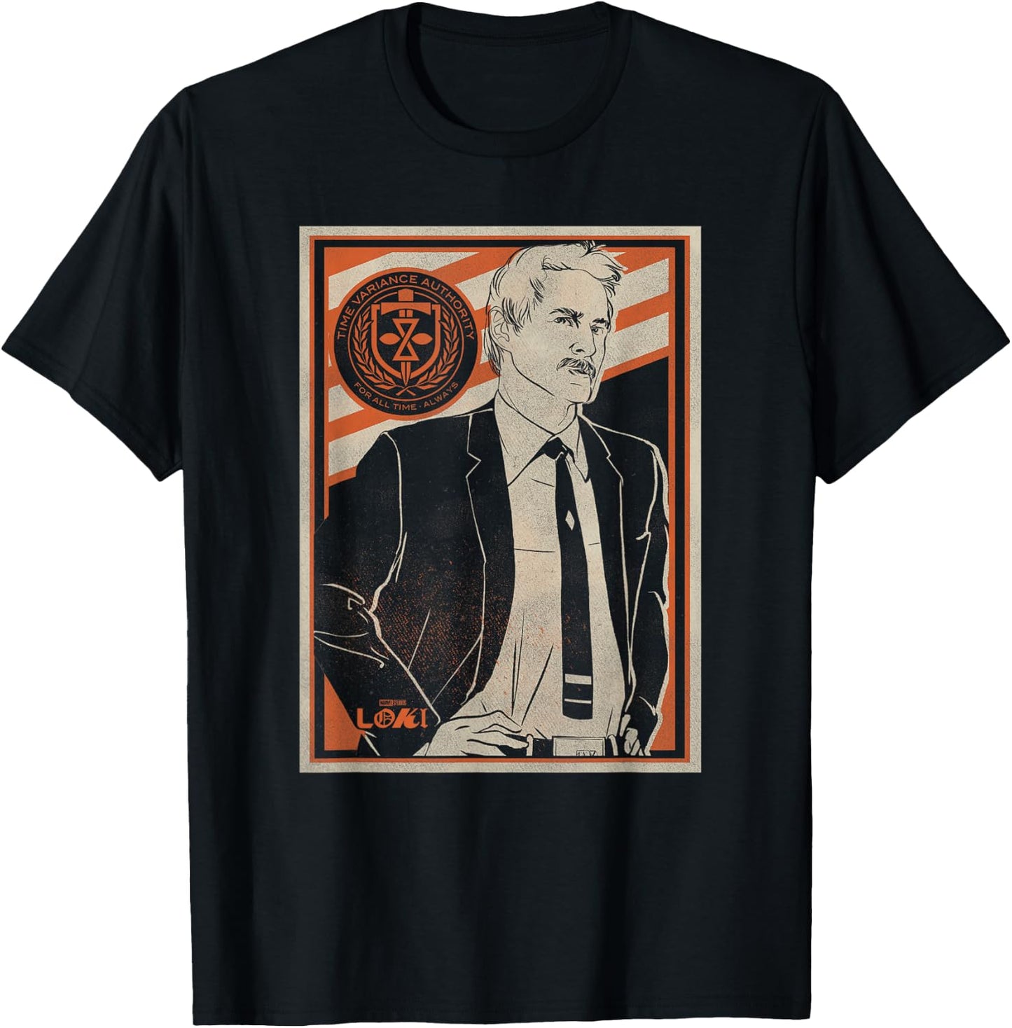 Marvel Loki TVA Agent Mobius Poster T-Shirt - T-Shirt | Black