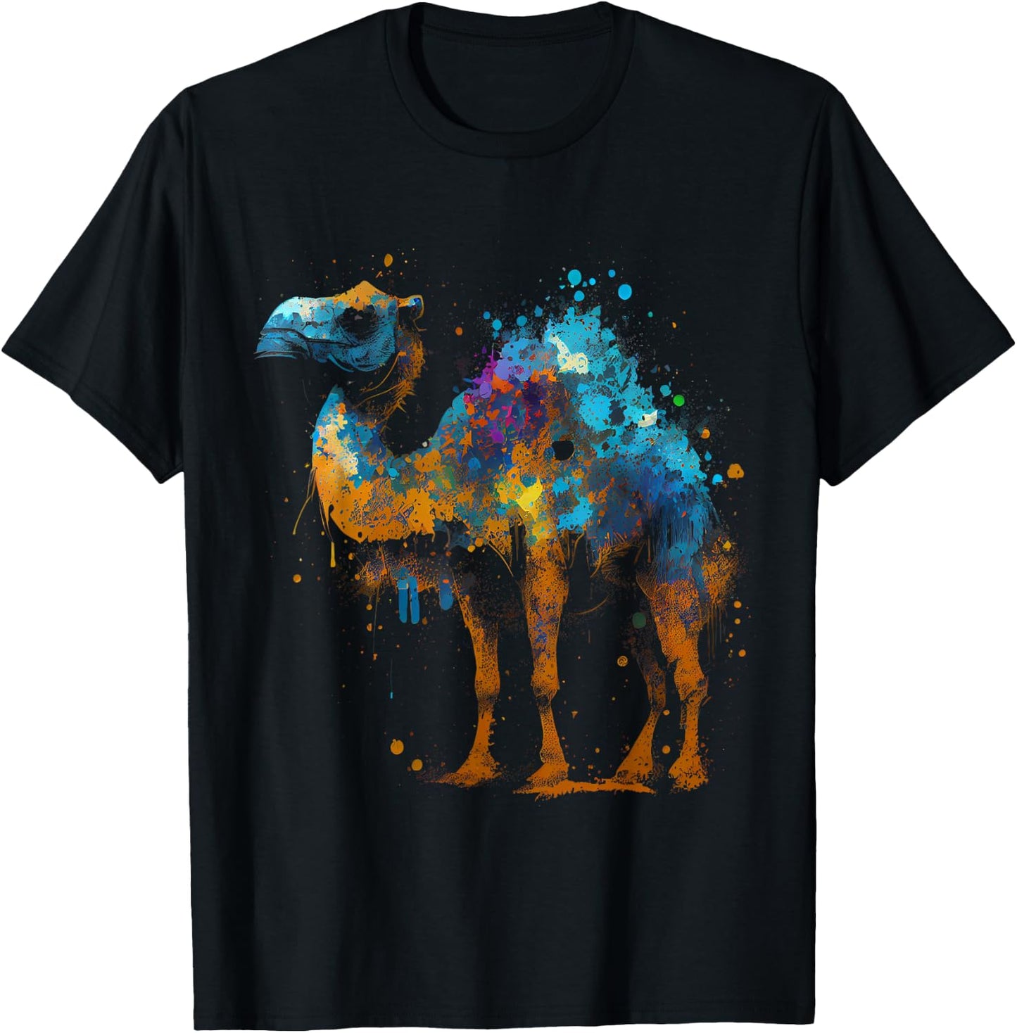 Camel Africa Safari Animal Favorite Animal Fan Camel T-Shirt - T-Shirt | Black