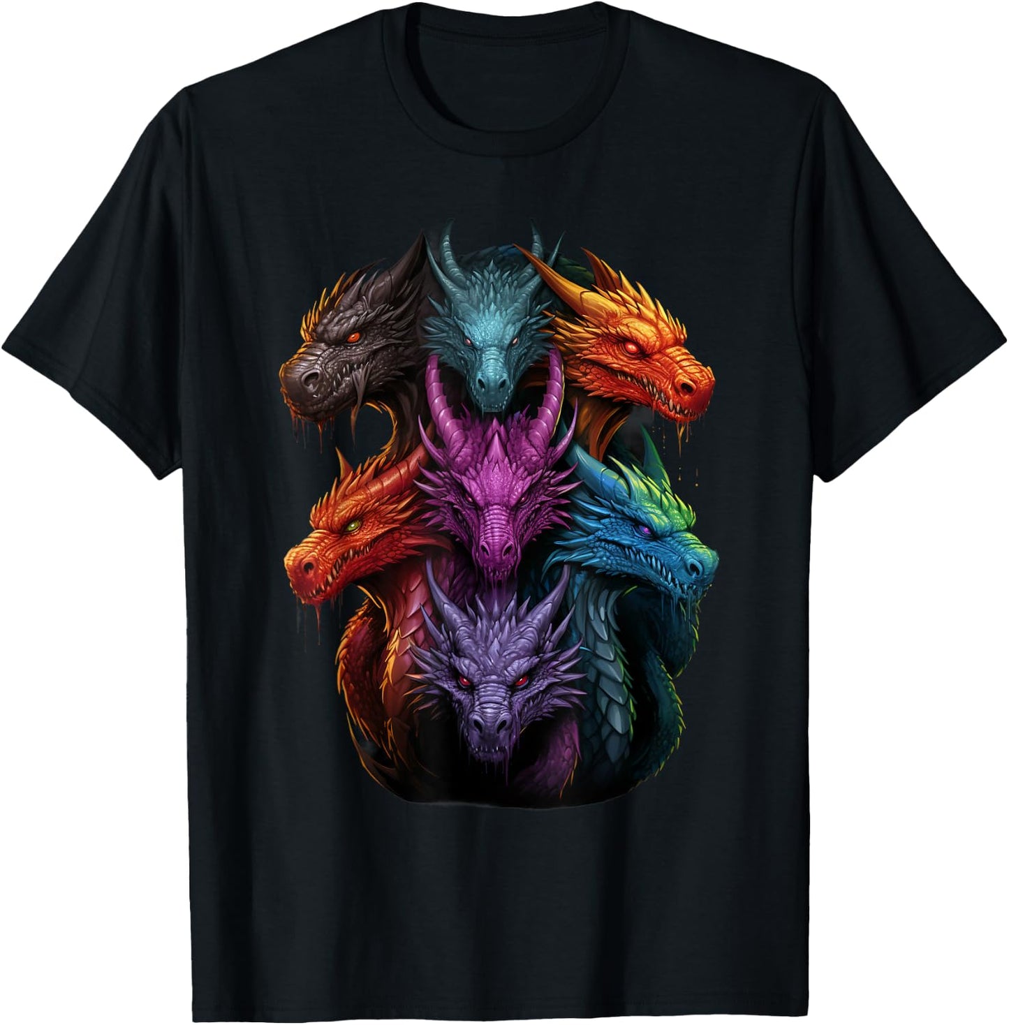 Dragon Lovers Dragon Types Women Men Girls Boys Dragons T-Shirt - T-Shirt | Black