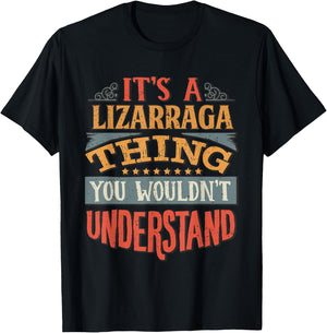 Lizarraga Name T-Shirt - T-Shirt | Black
