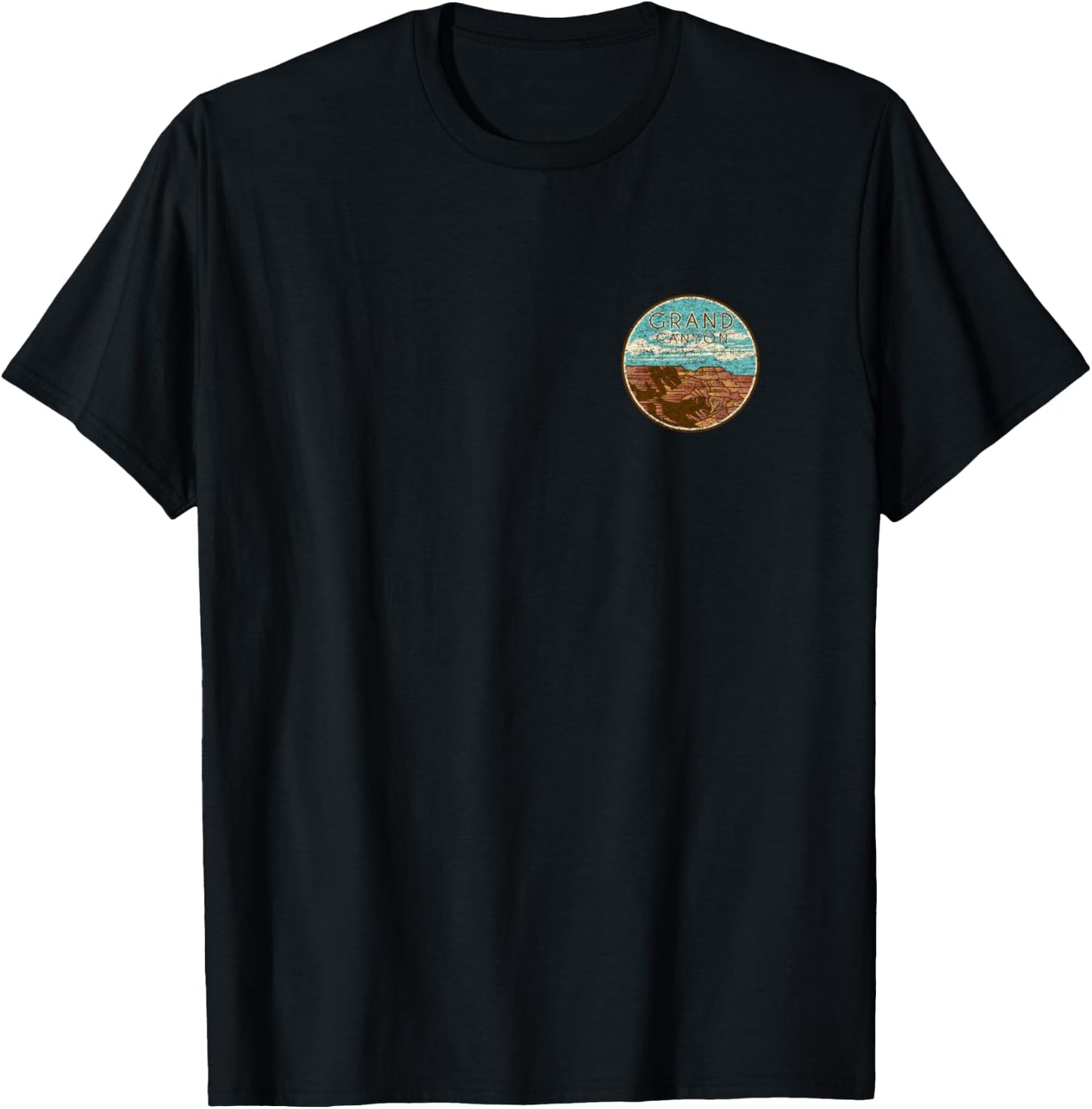 Grand Canyon National Park Retro T-Shirt - T-Shirt | Black