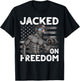 Jacked on Freedom Lincoln Bodybuilding 4th of July Gym Men T-Shirt - T-Shirt | Black