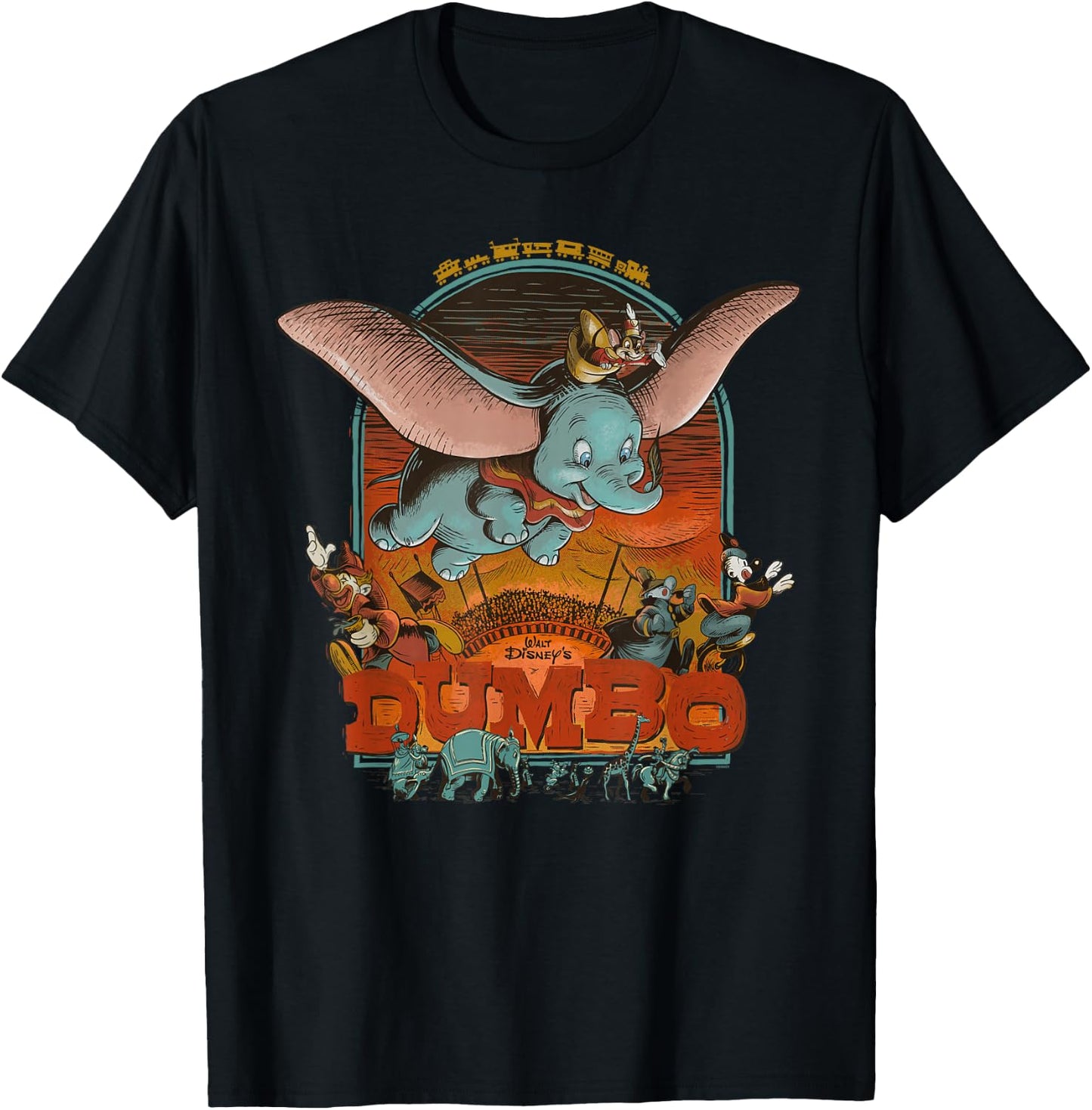 Disney 100 Anniversary Dumbo Artists Series D100 T-Shirt - T-Shirt | Black