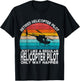 Retired Helicopter Pilot Just Like A Normal Pilot Retro T-Shirt - T-Shirt | Black