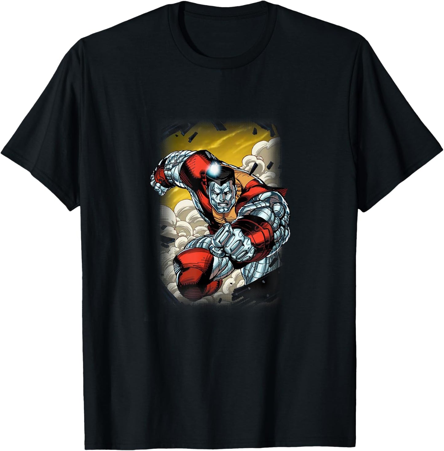 Marvel X-Men Colossus Smashing Through Wall Epic Shot T-Shirt - T-Shirt | Black