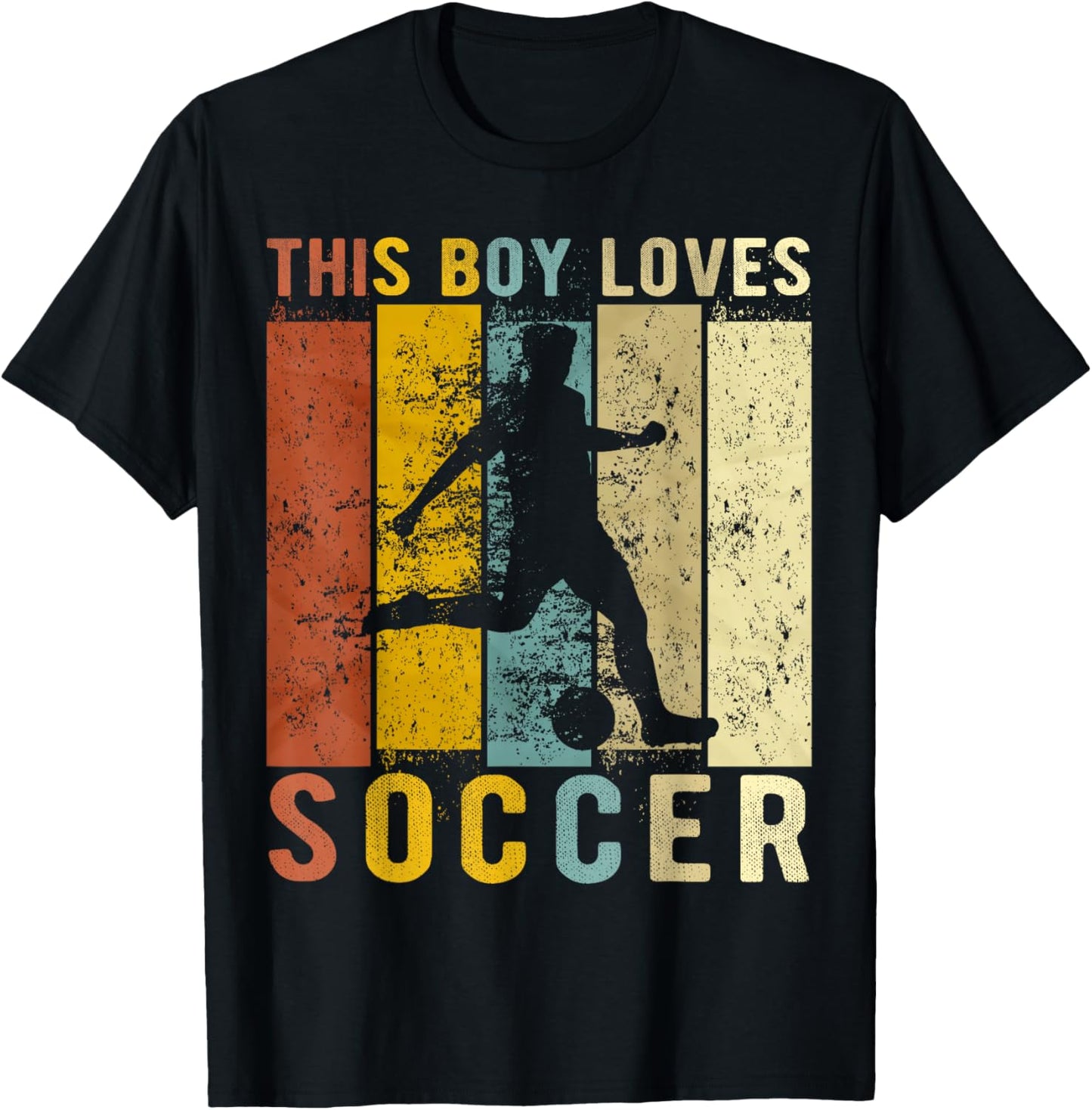 This Boy Loves Soccer Boys Soccer T-Shirt - T-Shirt | Black