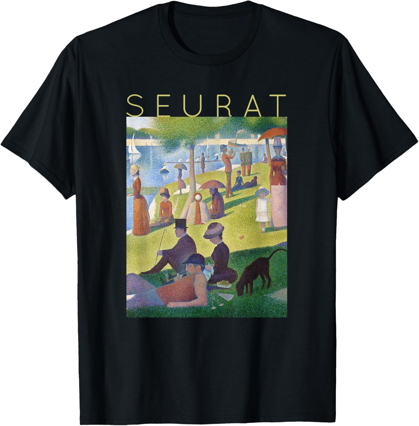 Georges Seurat - A Sunday Afternoon on La Grande Jatte 3 T-Shirt - T-Shirt | Black