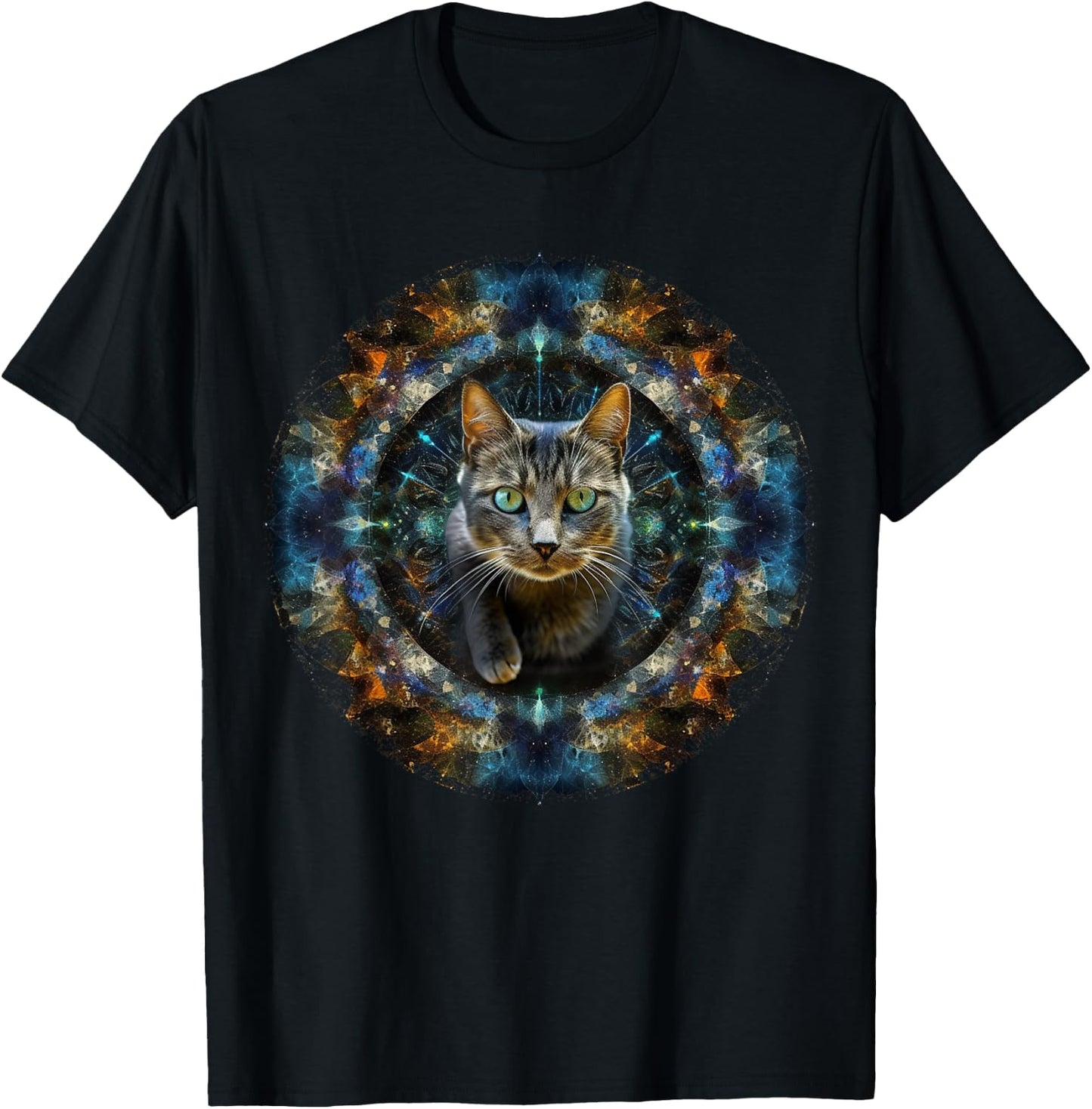 Cat Artwork Fantasy - Cat Motif Animal Cat Women Kids T-Shirt - T-Shirt | Black