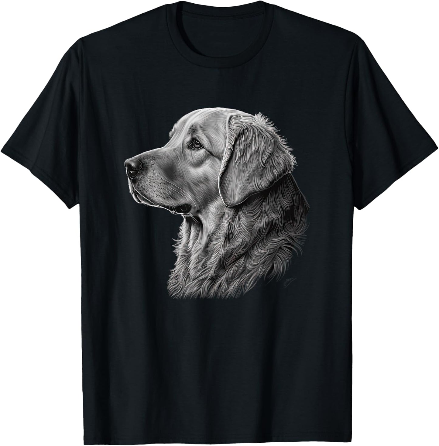 Funny Golden Retriever T-Shirt - T-Shirt | Black