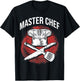 Master Chef Restaurant Kitchen Chef Cooking Lovers Cooks T-Shirt - T-Shirt | Black