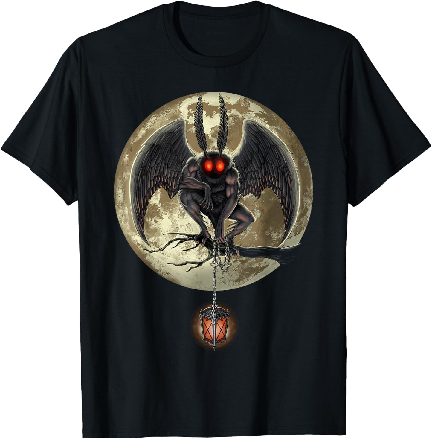 Mothman Cryptozoology Cryptid Creature Cryptozoologist T-Shirt - T-Shirt | Black