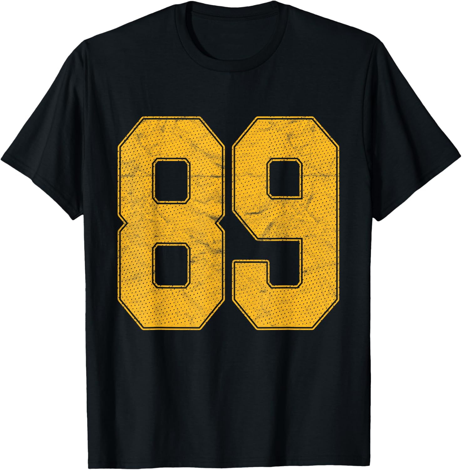 Number 89 Numbered Uniform Sports Team Jersey 89th Birthday T-Shirt - T-Shirt | Black