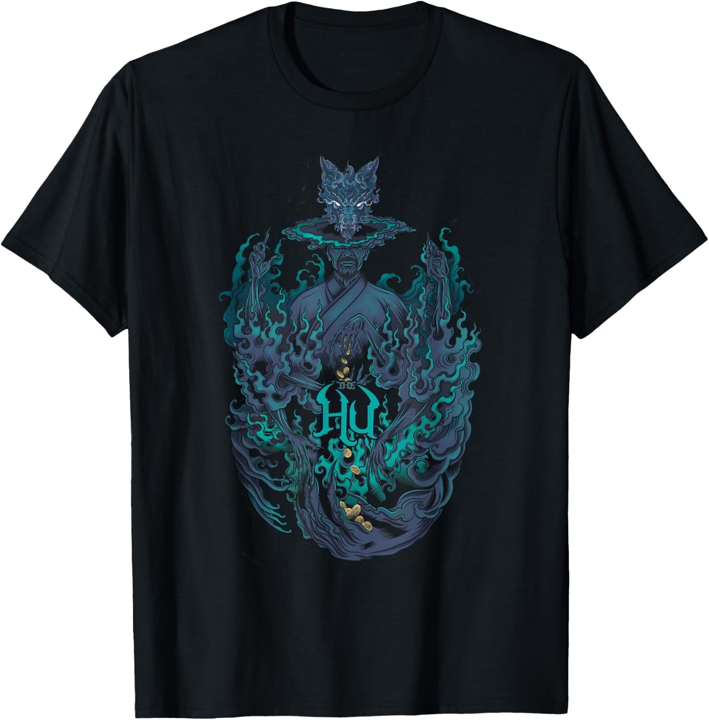 The Hu – Blue Flames T-Shirt - T-Shirt | Black