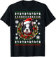 Boston Terrier With Santa Hat Ugly Christmas T-Shirt - T-Shirt | Black