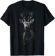 Deer Artwork Motif - Art Animal Deer T-Shirt - T-Shirt | Black