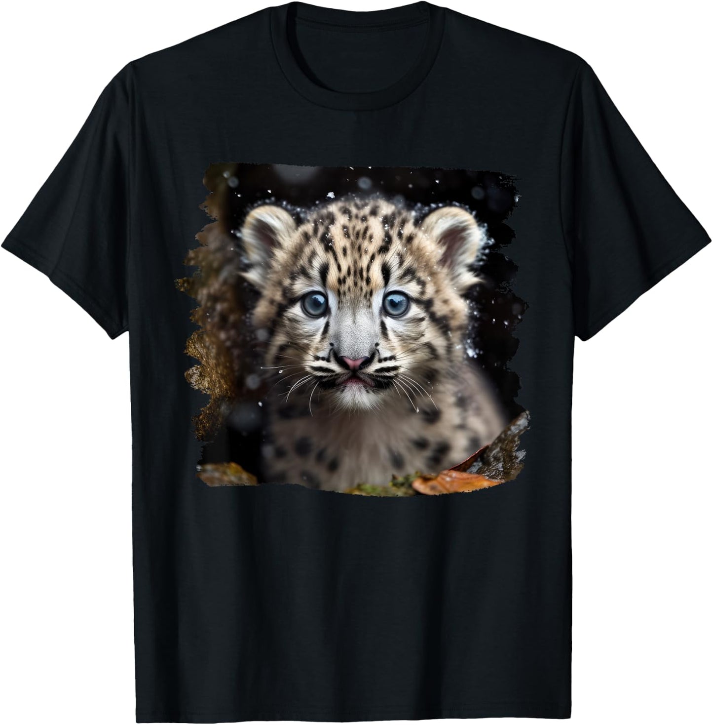 Snow Leopards Snow Leopard T-Shirt - T-Shirt | Black