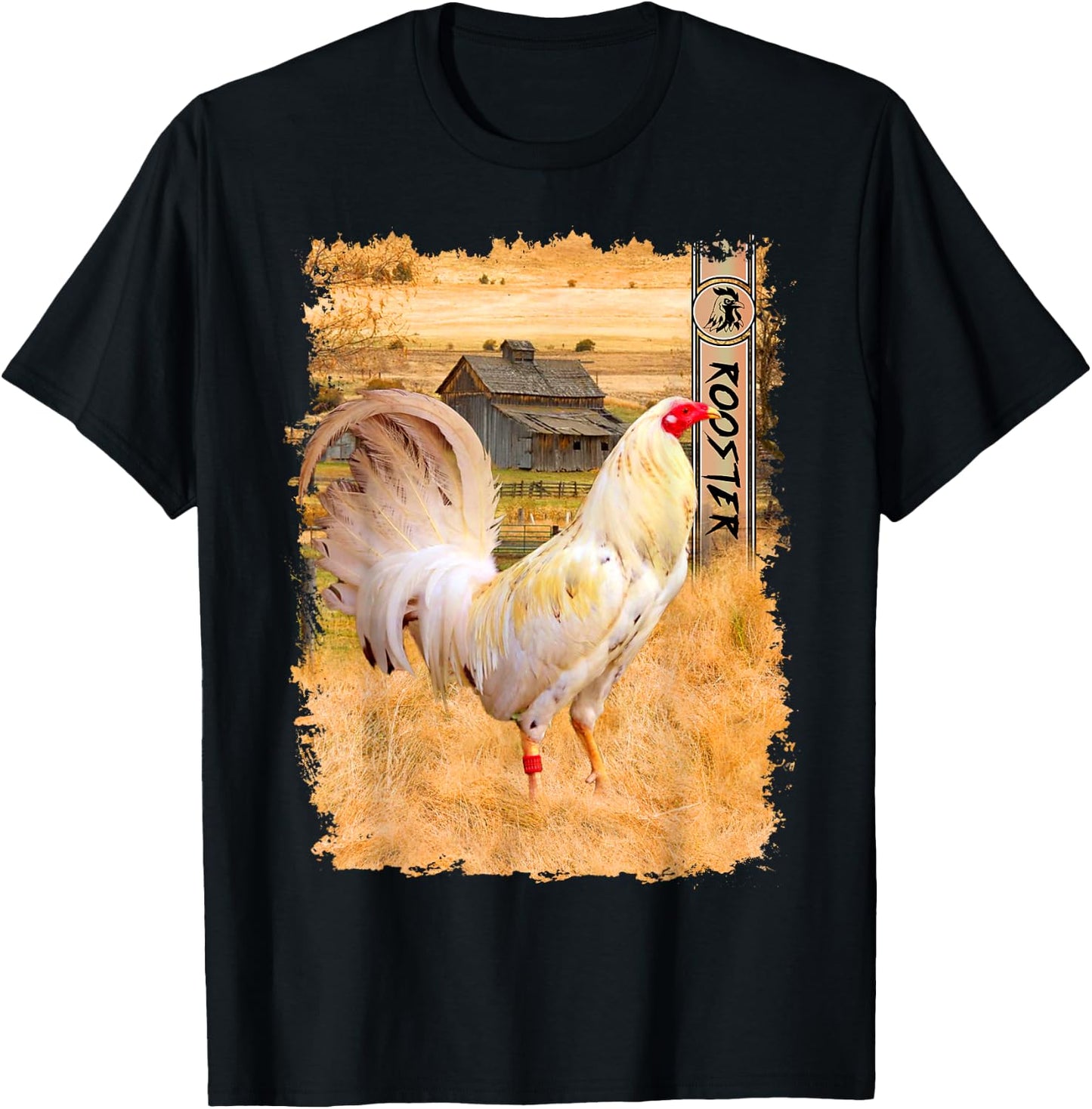 Vintage Rooster Gallero Gamefowl Cock Fight T-Shirt - T-Shirt | Black