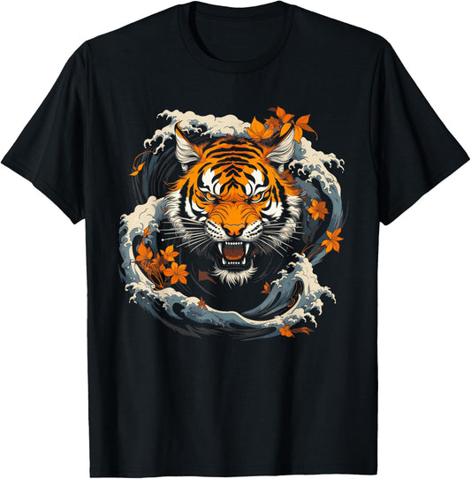 Japanese Tiger Japan T-Shirt - T-Shirt | Black