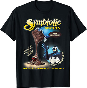 Marvel Venom Symbiotic Sweets Dark Chocolate with a Bite T-Shirt - T-Shirt | Black