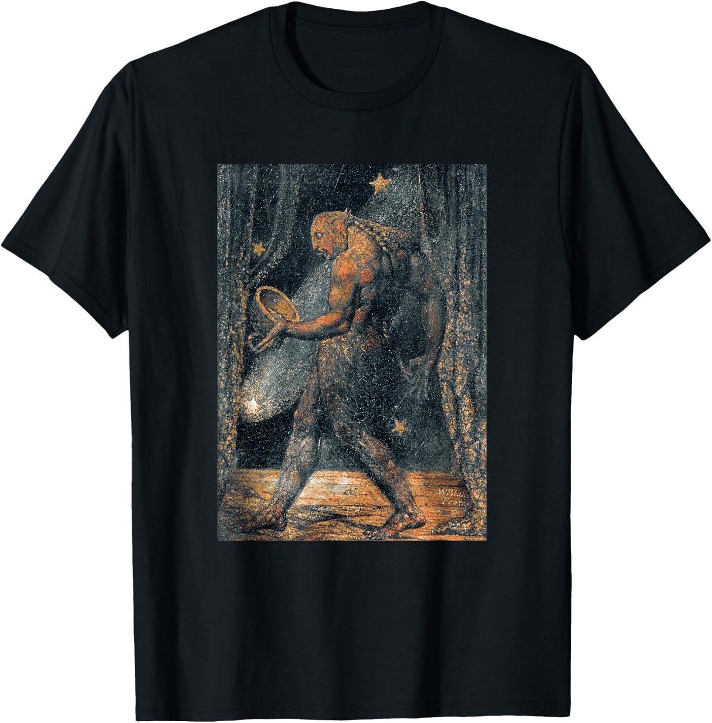 The Ghost of a Flea William Blake Romanticism Painting T-Shirt - T-Shirt | Black