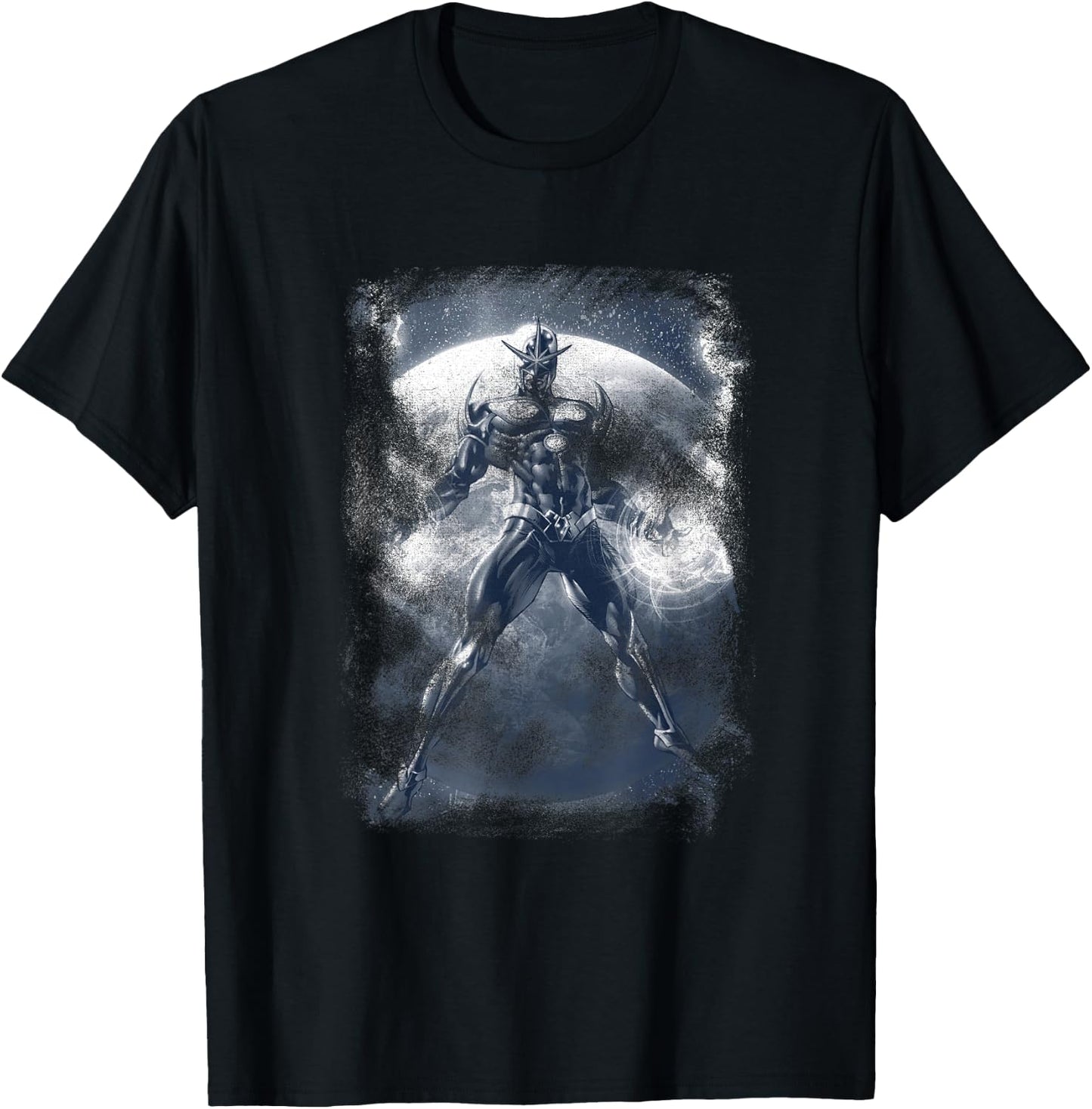 Marvel Comics Retro Classic Nova In Space Distressed Shot T-Shirt - T-Shirt | Black