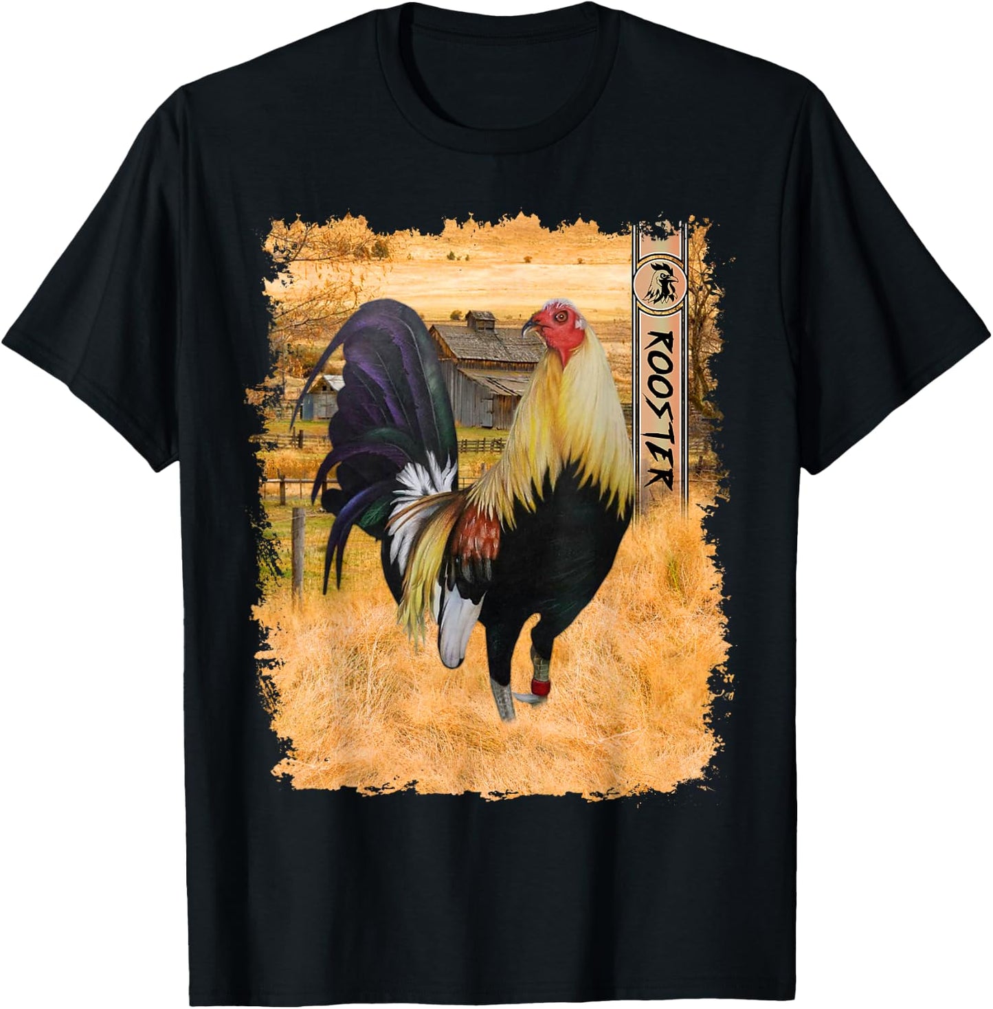 Vintage Rooster Cockfighting Soy Gallero T-Shirt - T-Shirt | Black