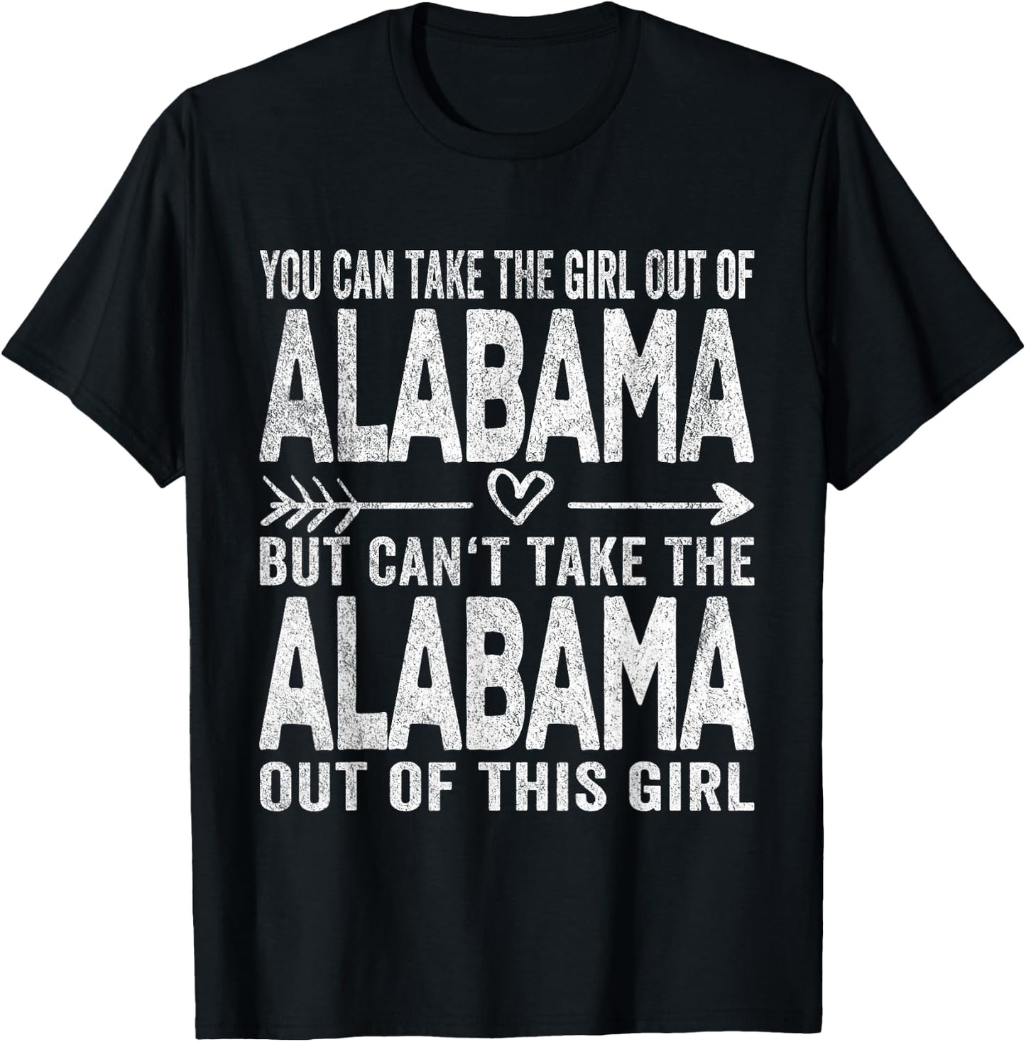 Girl Out of Alabama Hometown Home Alabama T-Shirt - T-Shirt | Black