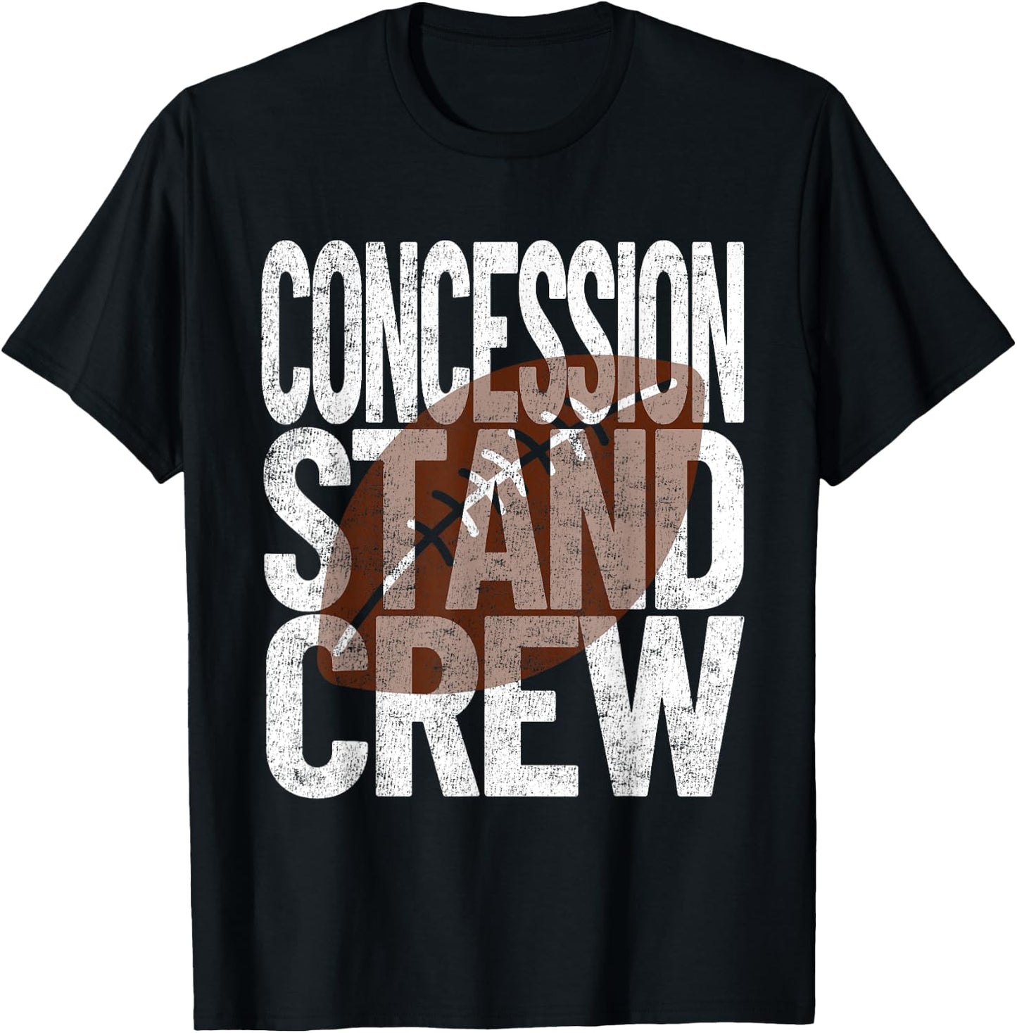 Concession Stand Crew - Football Game Food T-Shirt - T-Shirt | Black