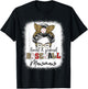 Loud and proud Baseball mawmaw messy bun leopard women T-Shirt - T-Shirt | Black