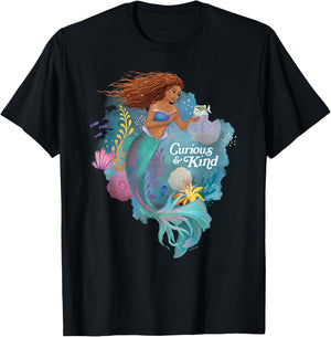 Disney The Little Mermaid Ariel Curious & Kind T-Shirt - T-Shirt | Black