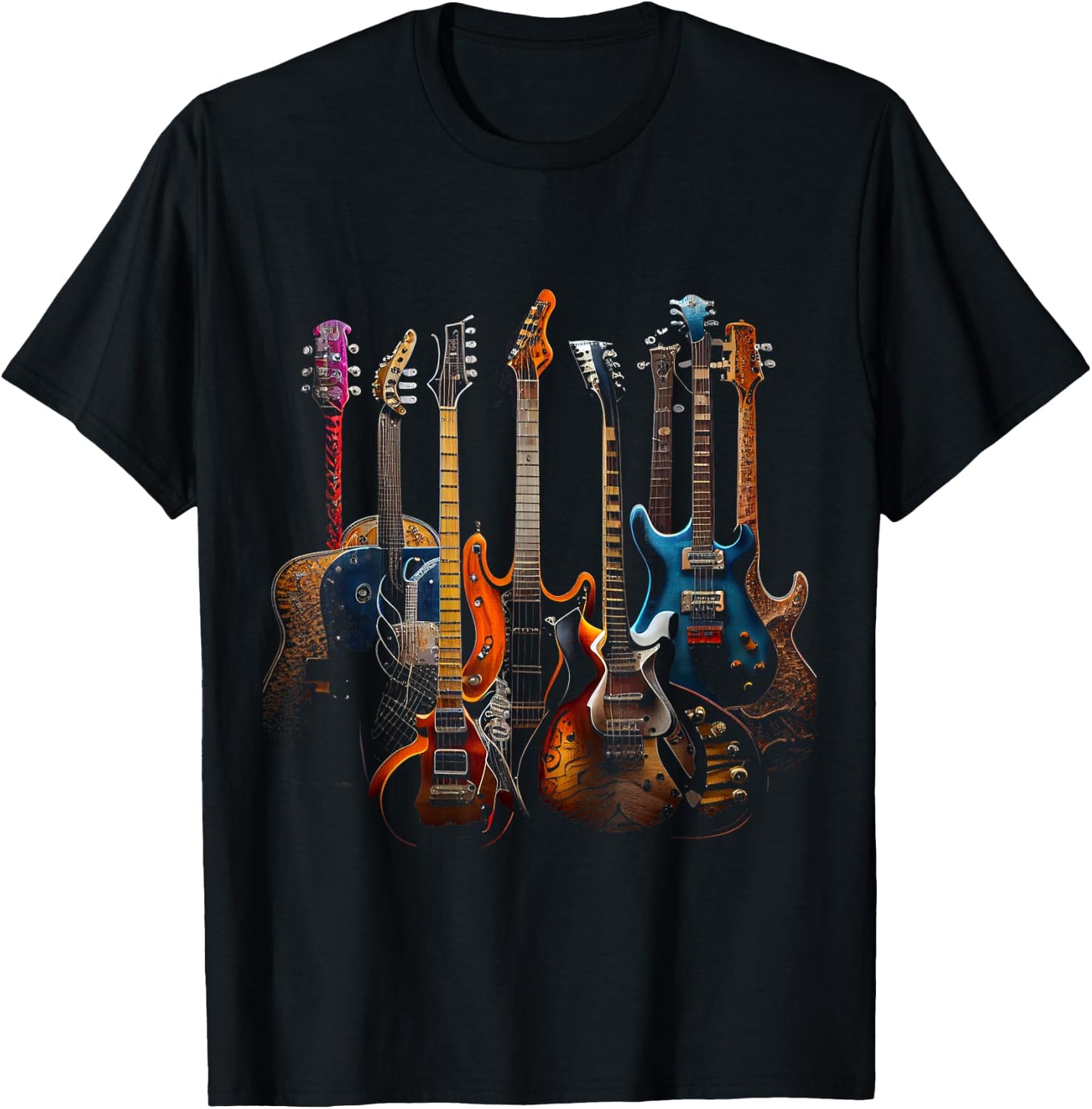 Guitars Guitarists Gift T-Shirt - T-Shirt | Black